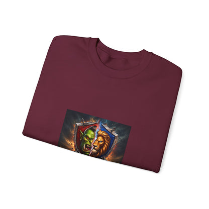 Fantasy Crest Crewneck Sweatshirt — "Forever" Shield Graphic