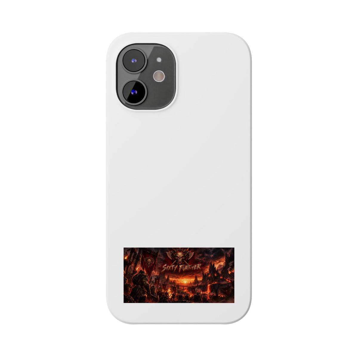 Slim Phone Case — Dark Fantasy Cityscape "Soft Panic" Design