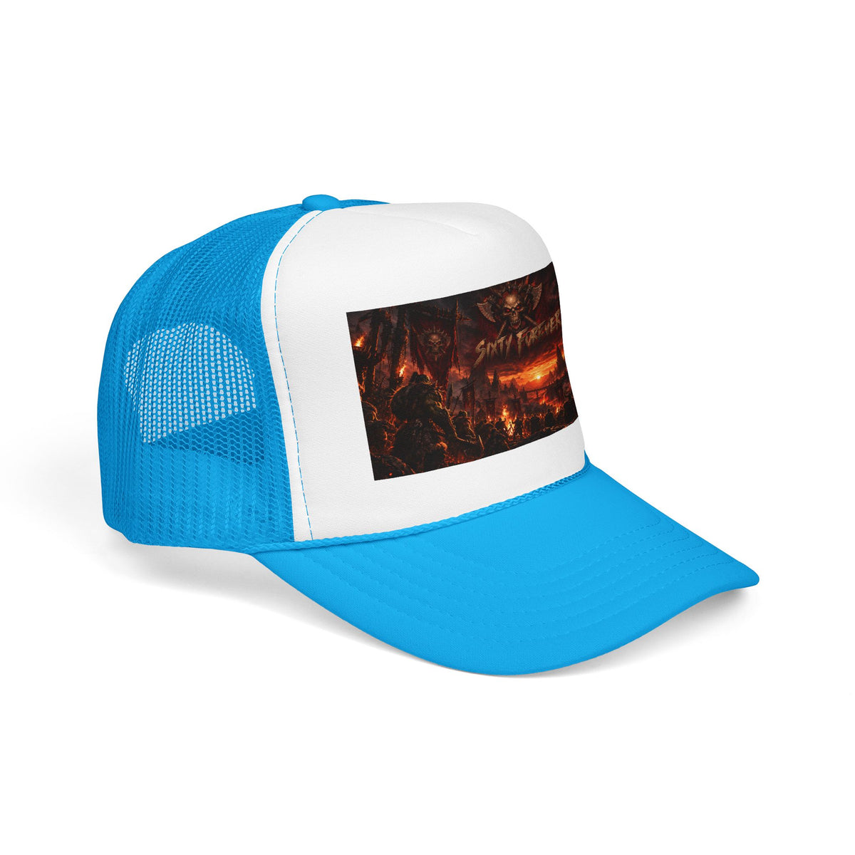 Foam Trucker Hat — Dark Fantasy 'Satanic' Apocalypse Graphic Cap