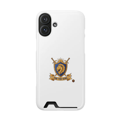 Lion Crest Phone Card Case — 'For The King' Slim Wallet Phone Case