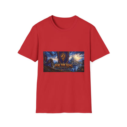 For The King Banner T-Shirt — Fantasy Banner Gaming Tee