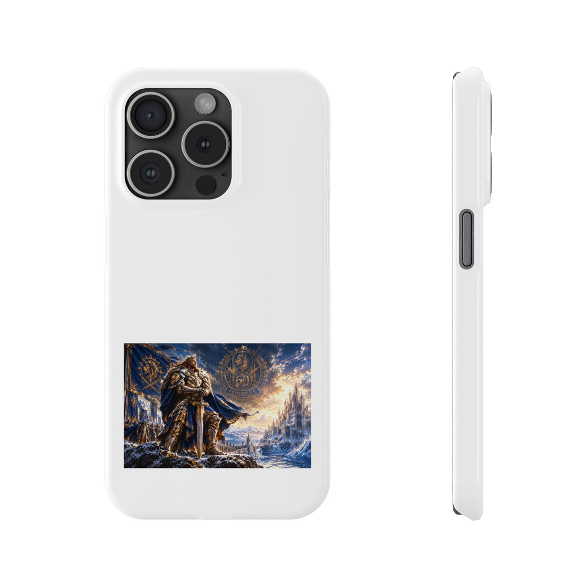 Viking Warrior Slim Phone Case — Norse Saga Art