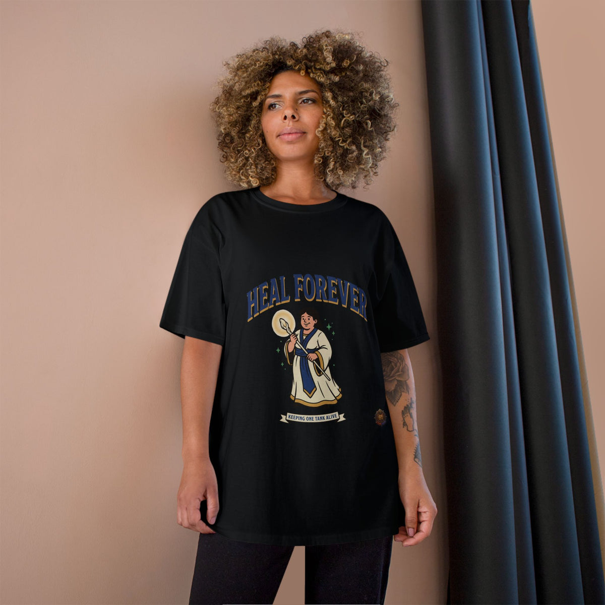 Heal Forever T-Shirt — Retro Saint Healing Graphic Tee