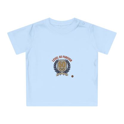 60th Birthday Baby T-Shirt — "Level 60 Forever" Retro Gamer Celebration Tee