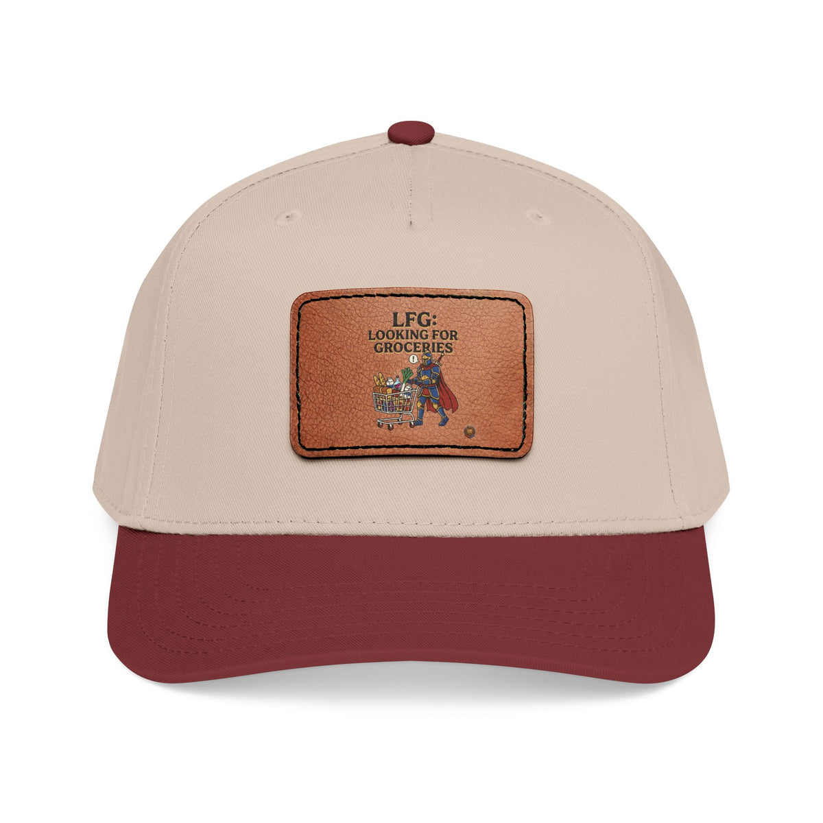 Leather Patch Baseball Cap — 'Need More Greens' Garden Hat