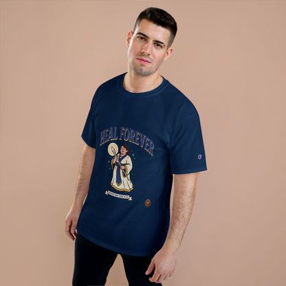 Heal Forever T-Shirt — Retro Saint Healing Graphic Tee