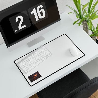 Lava City Gaming Desk Mat — Large RGB Mousepad for PC & Office