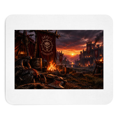 Medieval Warcamp Mouse Pad — Fantasy Battlefield Desk Mat