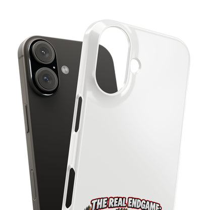 Phone Case — “The Real Endgame: Finding a Group for a Level 12 Dungeon” Gamer Design
