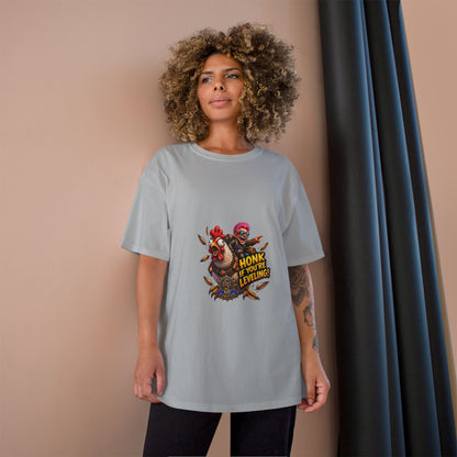 Gamer Chicken "Honk If You’re Leveling" T‑Shirt