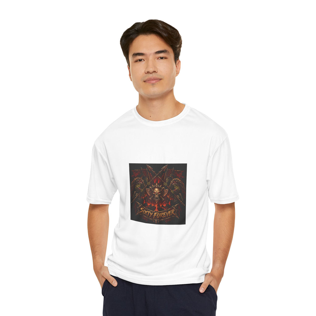 Skull & Roses Performance T-Shirt — 'Stay Fierce' Graphic
