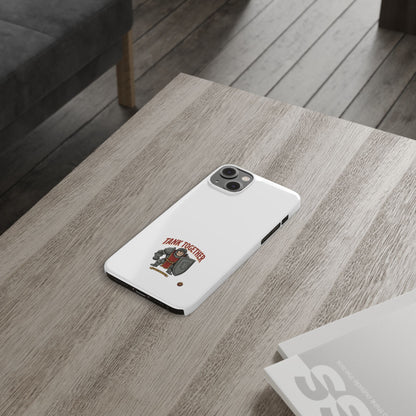 Slim Phone Case — "Tank Together" Medieval Tank Warrior Design