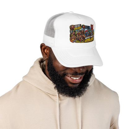 Red 'Til Dead Trucker Hat — Horror Zombie Foam Mesh Cap