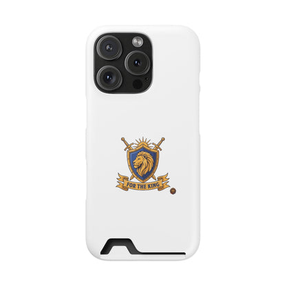 Lion Crest Phone Card Case — 'For The King' Slim Wallet Phone Case