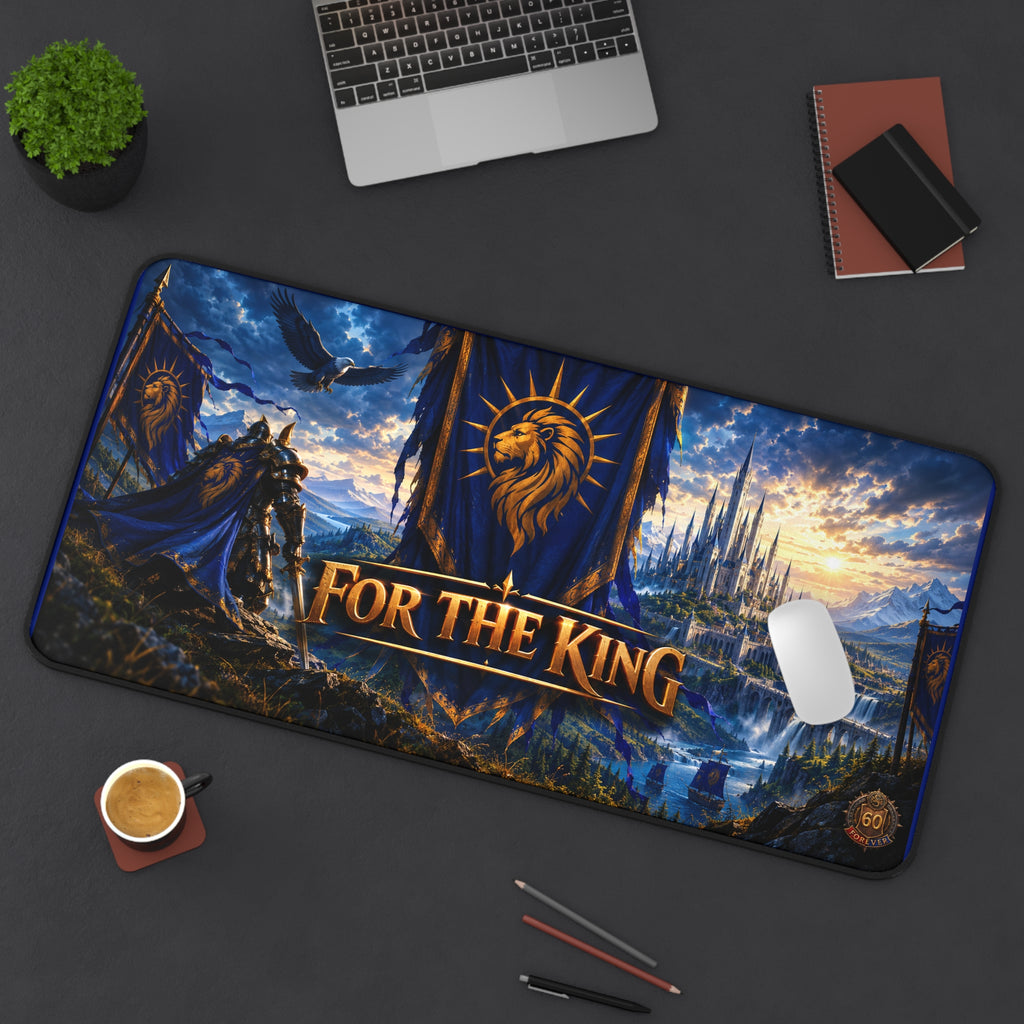 For The King Gaming Desk Mat – Fantasy Castle Mousepad for PC & Desk