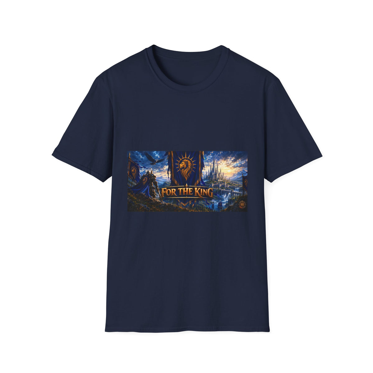 For The King Banner T-Shirt — Fantasy Banner Gaming Tee