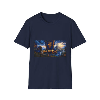 For The King Banner T-Shirt — Fantasy Banner Gaming Tee
