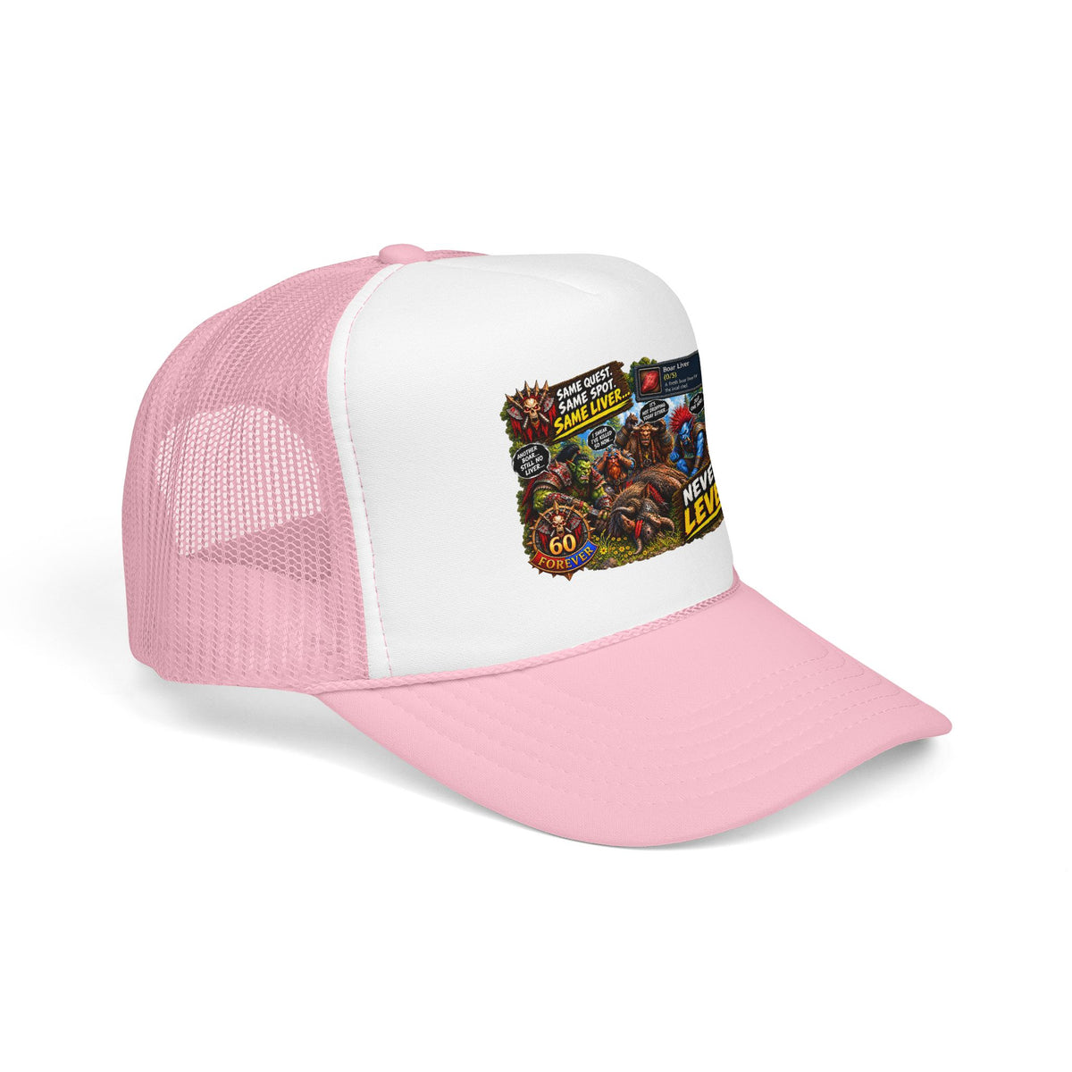 Red 'Til Dead Trucker Hat — Horror Zombie Foam Mesh Cap