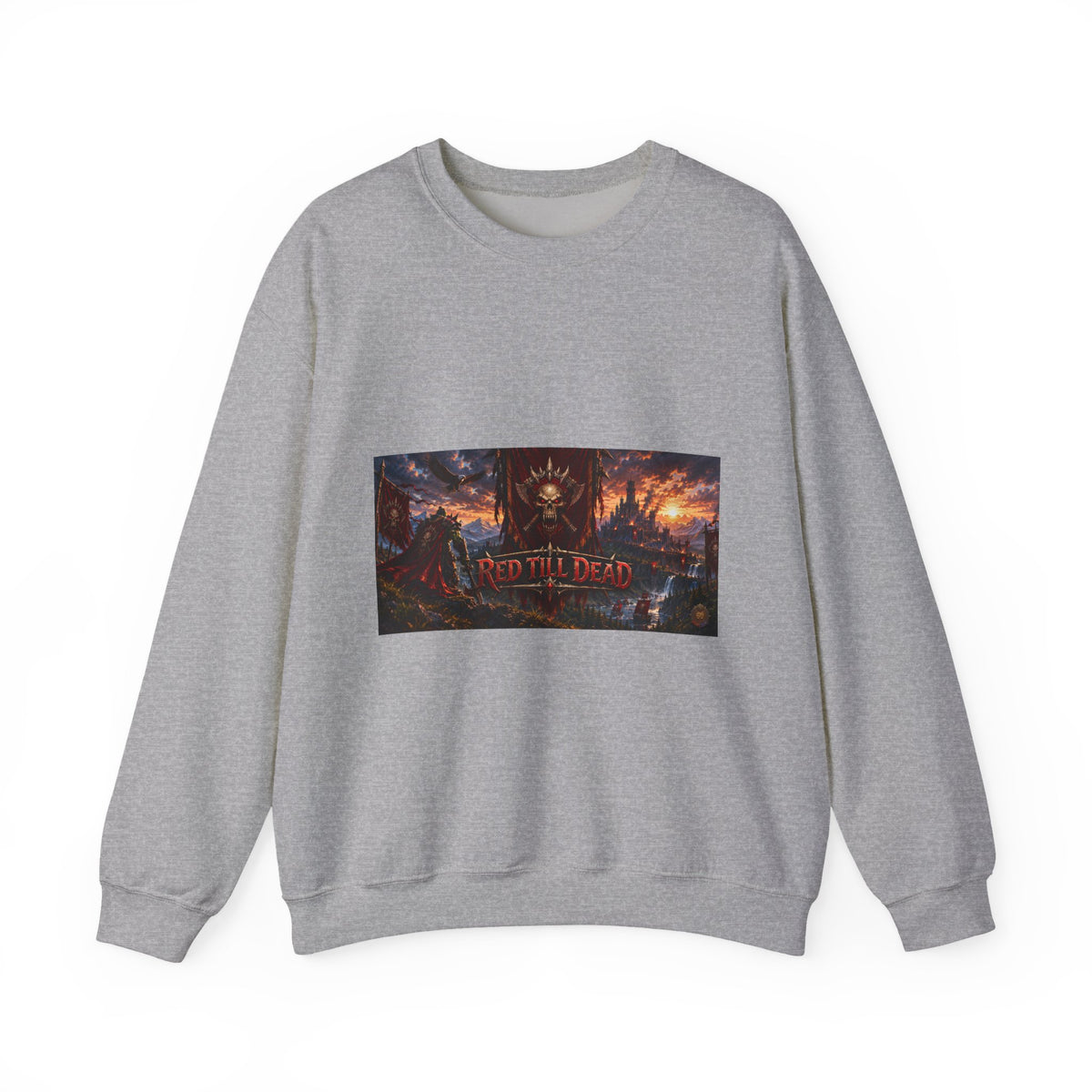 Crewneck Sweatshirt — Red Dead Scenic Game Logo Graphic