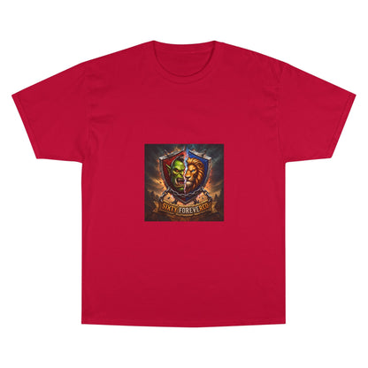 Champion T-Shirt - "Victory Forever" Fantasy Shield Gamer Tee