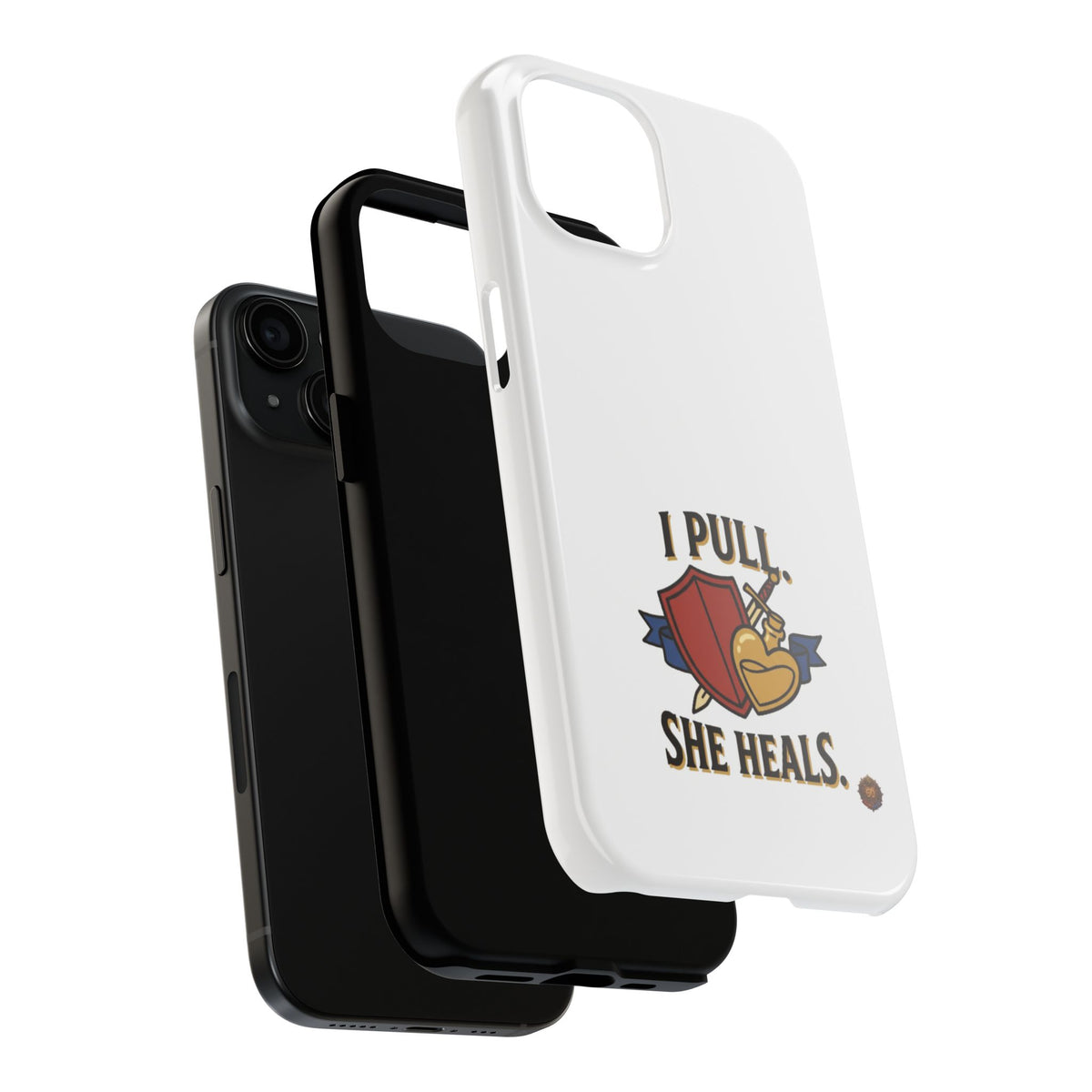 Phone Case — "I Pull, She Heals" RPG Couple Gaming Protective Case