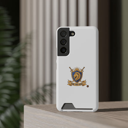 Lion Crest Phone Card Case — 'For The King' Slim Wallet Phone Case