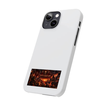 Slim Phone Case — Dark Fantasy Cityscape "Soft Panic" Design
