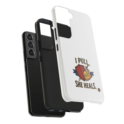 Phone Case — "I Pull, She Heals" RPG Couple Gaming Protective Case