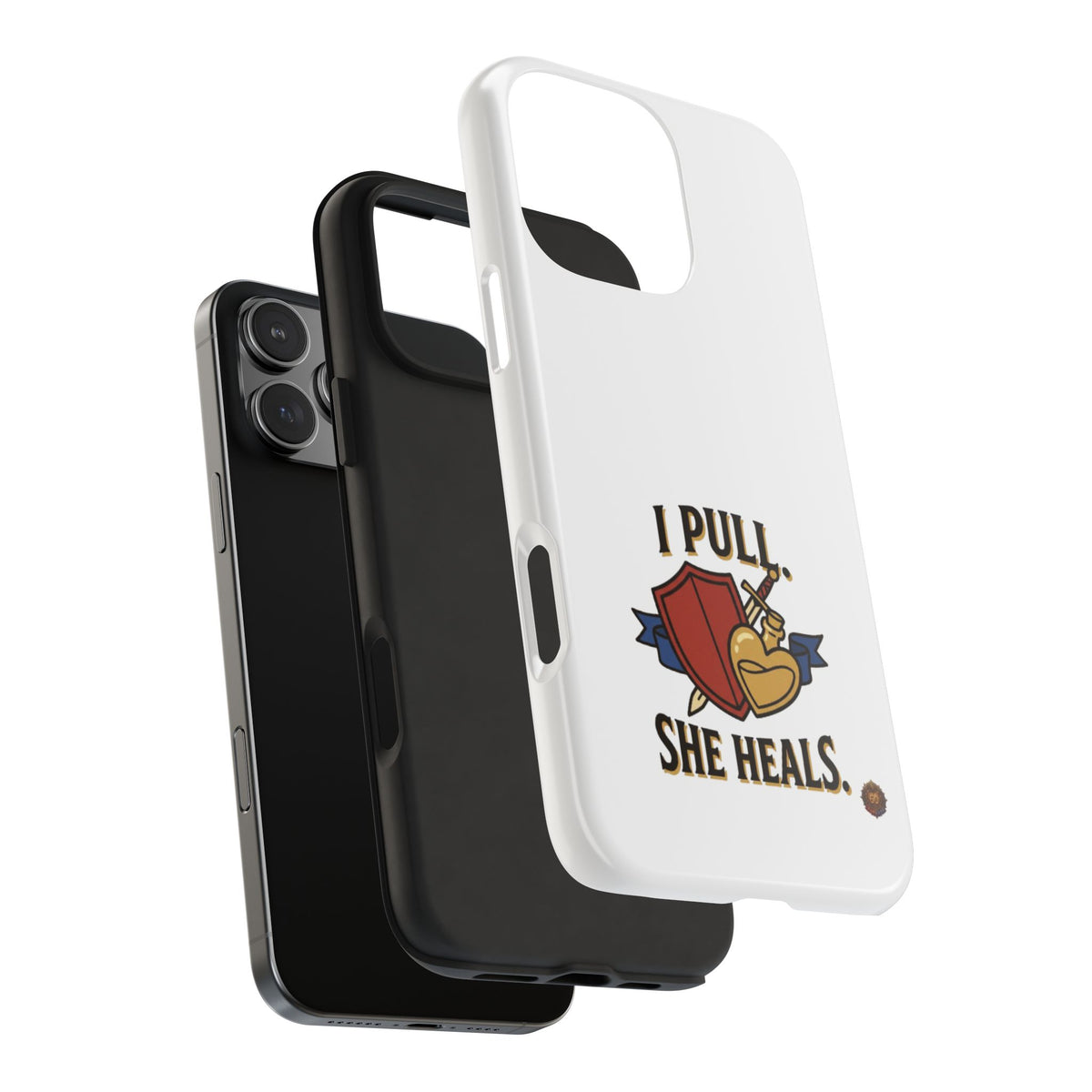 Phone Case — "I Pull, She Heals" RPG Couple Gaming Protective Case