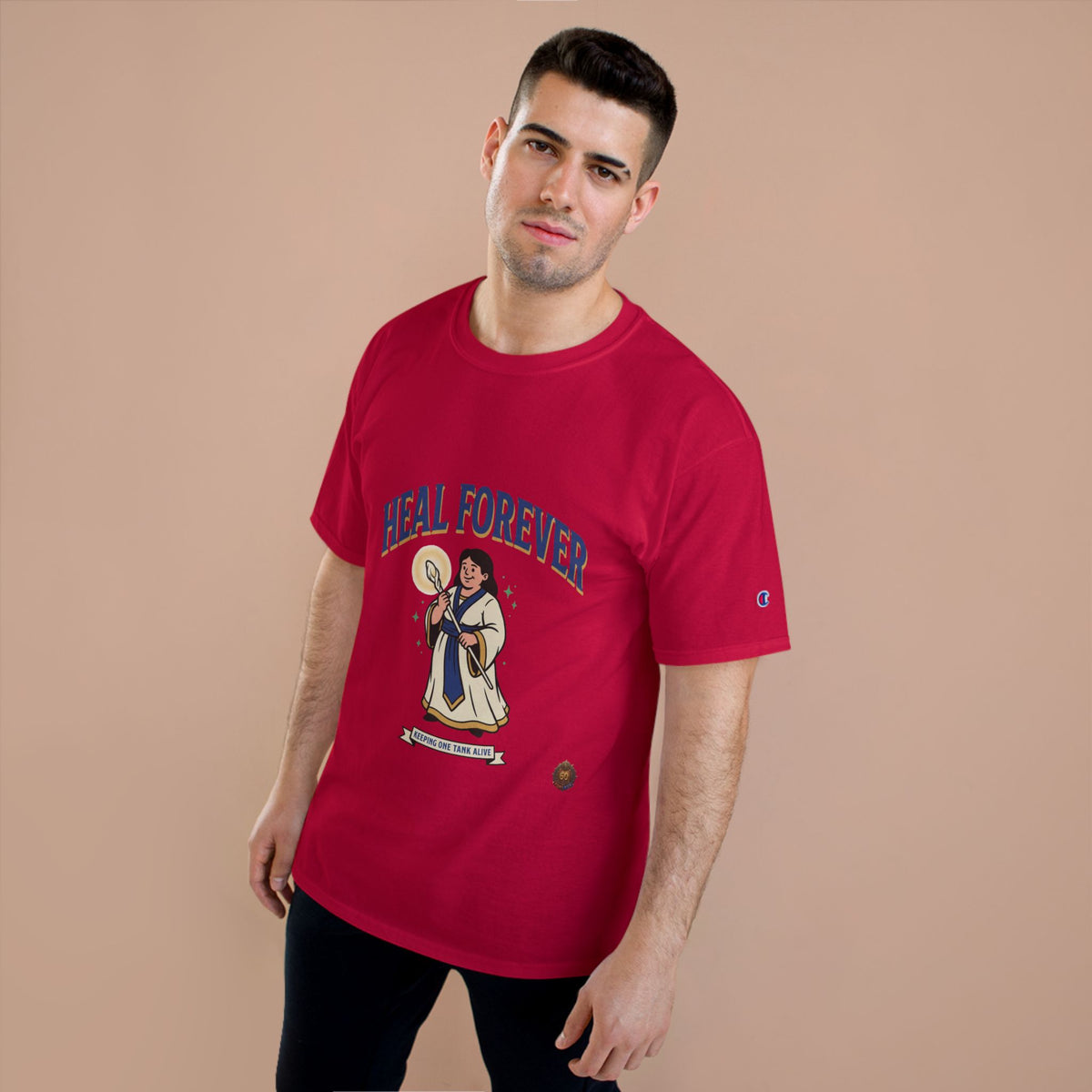 Heal Forever T-Shirt — Retro Saint Healing Graphic Tee