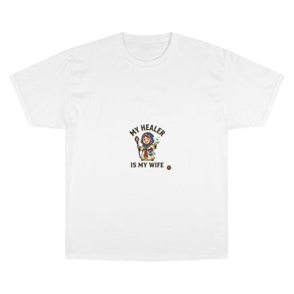 My Healer Is My Wife T-Shirt — Cute Gamer/Healer Wife Tee