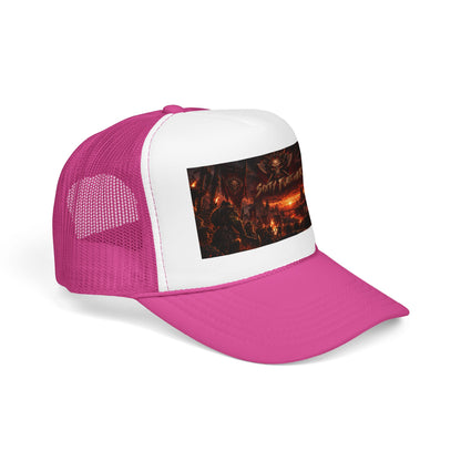 Foam Trucker Hat — Dark Fantasy 'Satanic' Apocalypse Graphic Cap