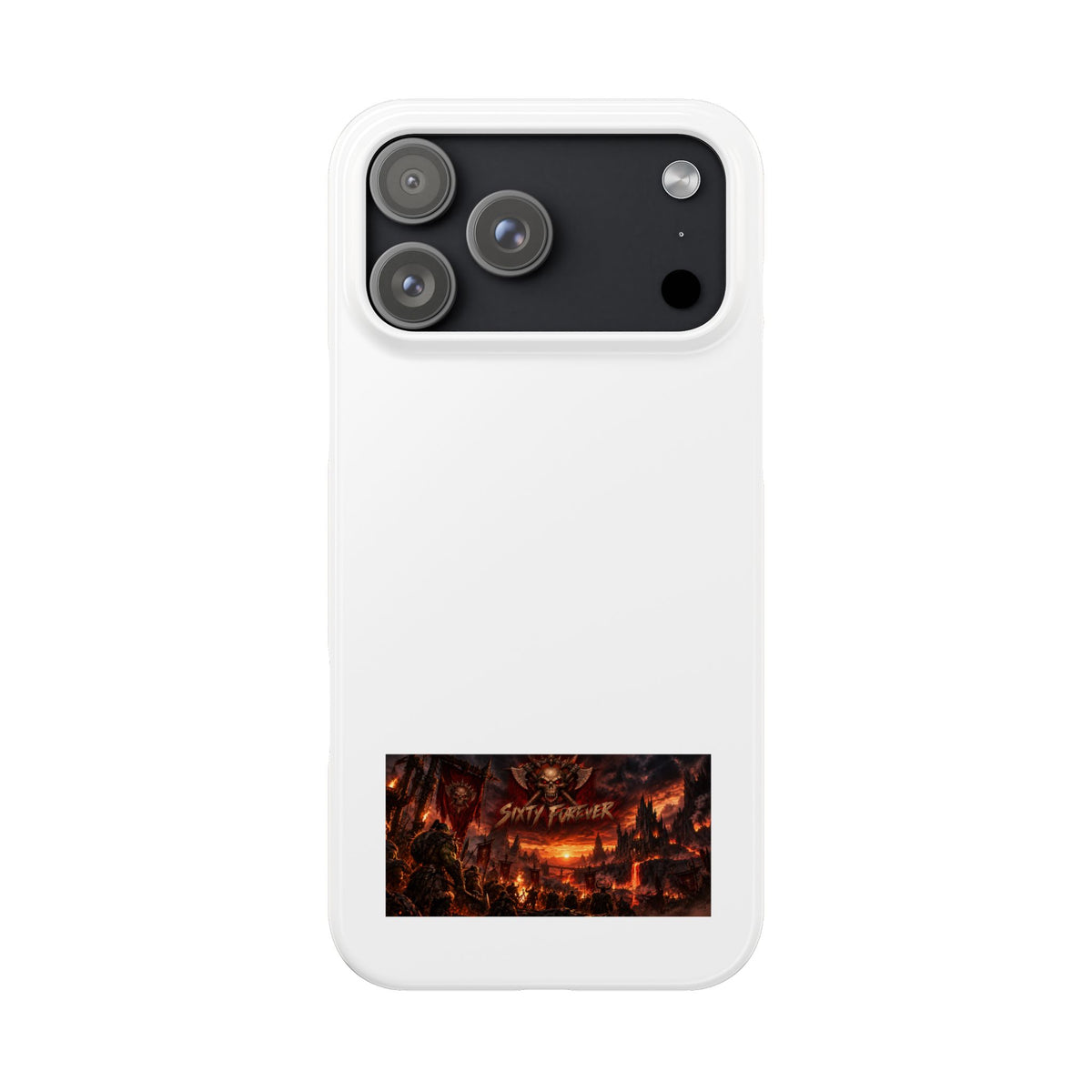 Slim Phone Case — Dark Fantasy Cityscape "Soft Panic" Design