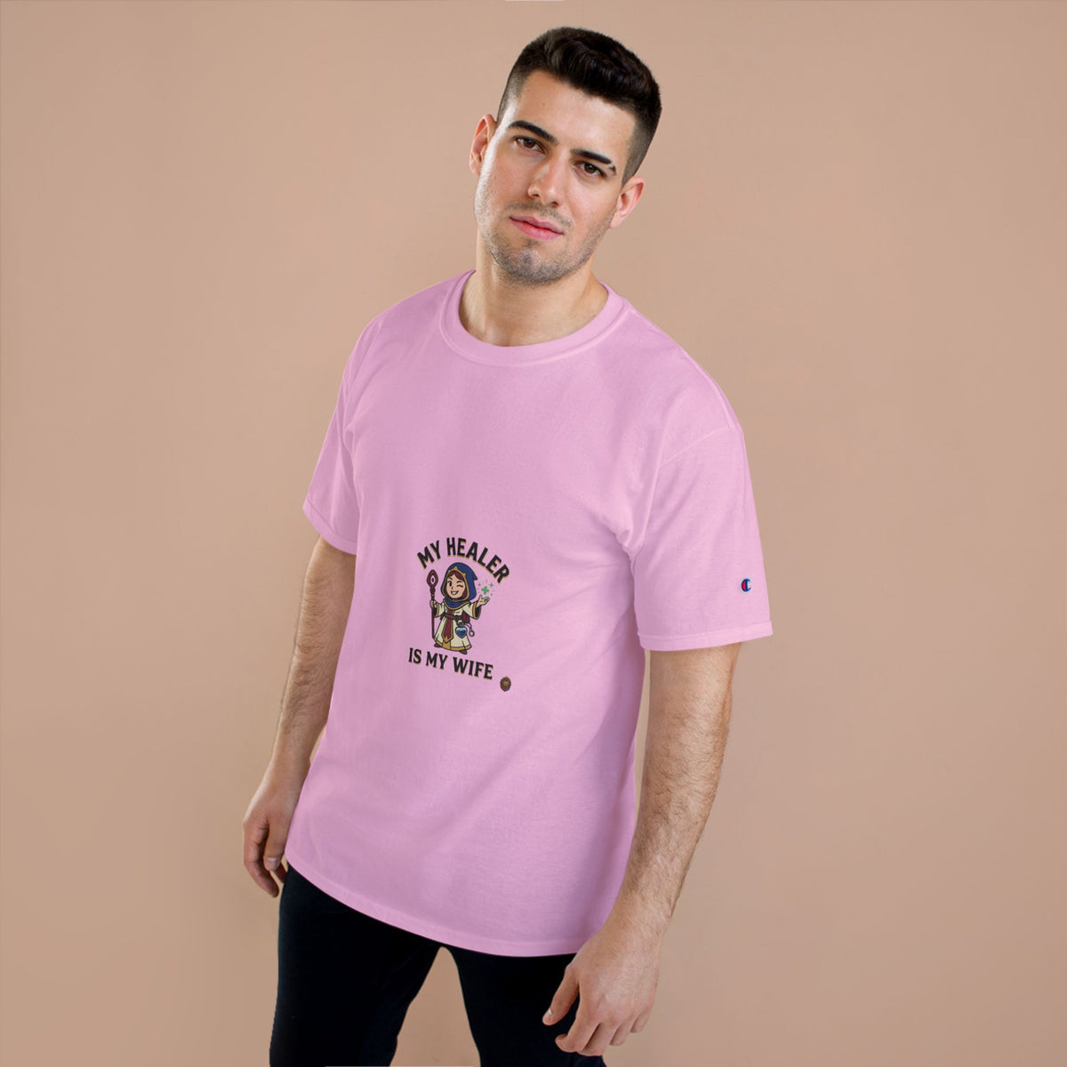 My Healer Is My Wife T-Shirt — Cute Gamer/Healer Wife Tee