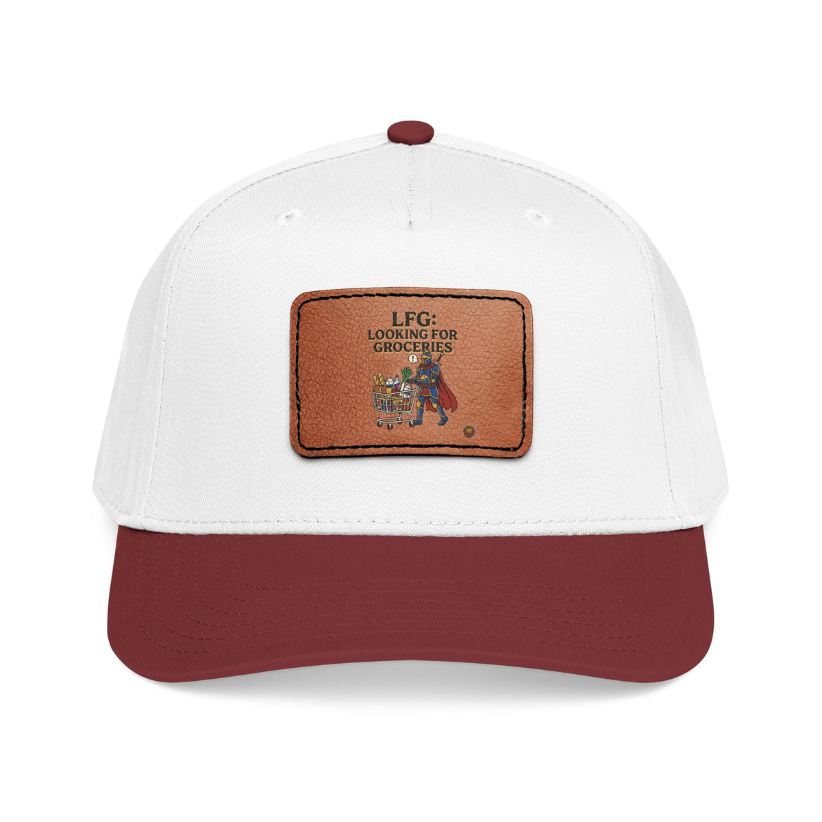 Leather Patch Baseball Cap — 'Need More Greens' Garden Hat