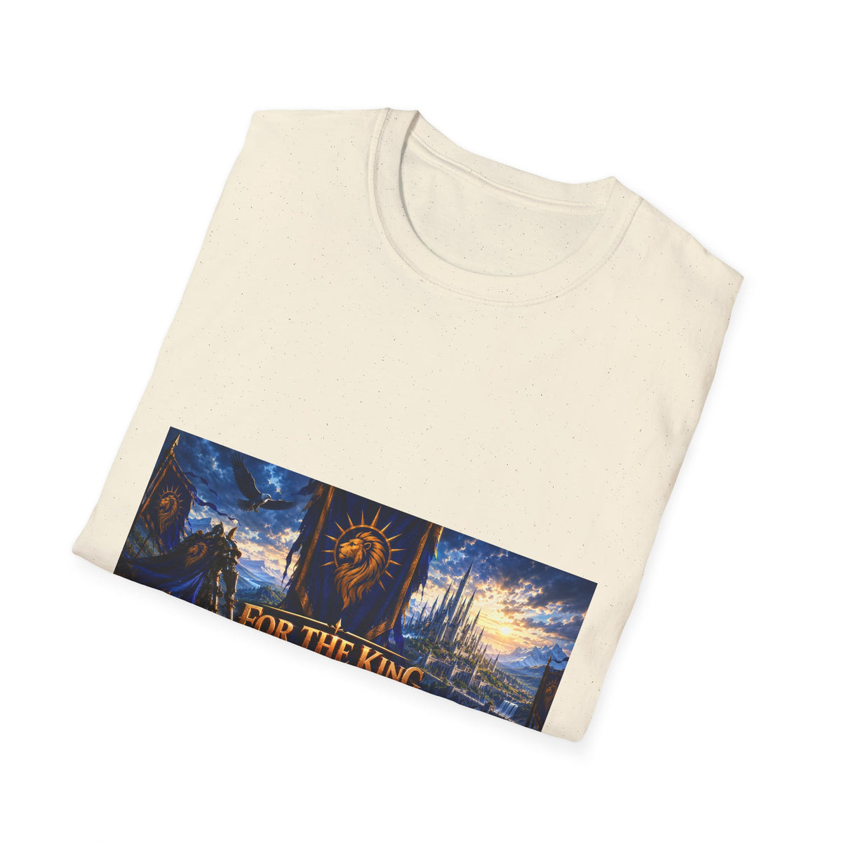 For The King Banner T-Shirt — Fantasy Banner Gaming Tee