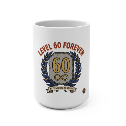 Level 60 Forever 15oz Mug — Funny 60th Birthday Gamer/Nerd Coffee Cup