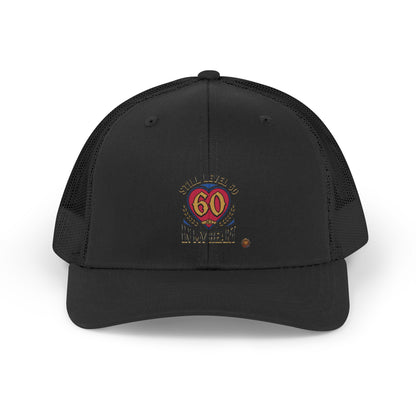 60th Birthday Trucker Hat - "Still Level 60 In My Heart" Retro Mesh Cap