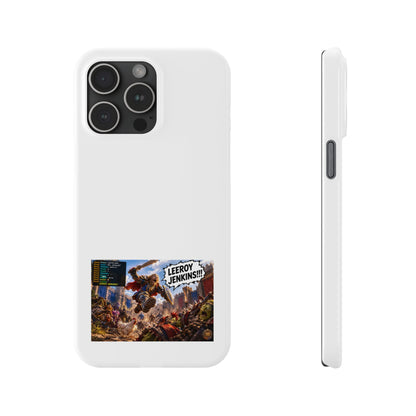 Slim Phone Case — 'Leeroy Jenkins!' Gaming Meme Design