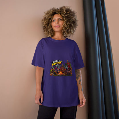 Level 60 Forever T-Shirt – Retro RPG Campfire Gamer Tee