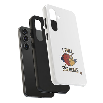 Phone Case — "I Pull, She Heals" RPG Couple Gaming Protective Case