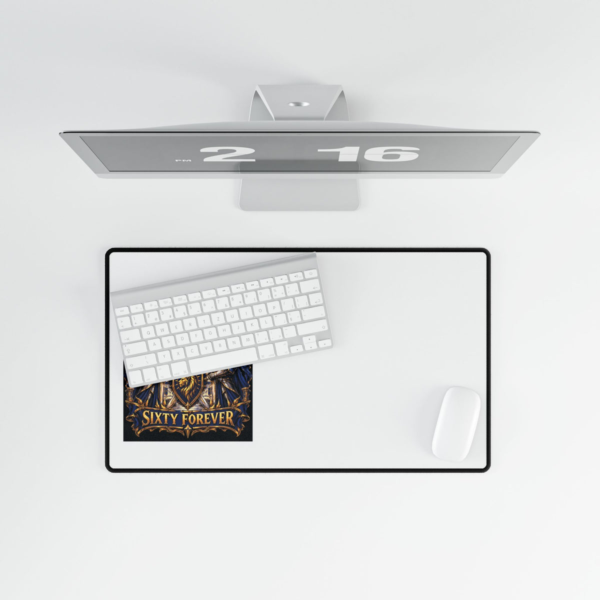 Gaming Desk Mat — "Sixty Forever" Fantasy Crest Mousepad
