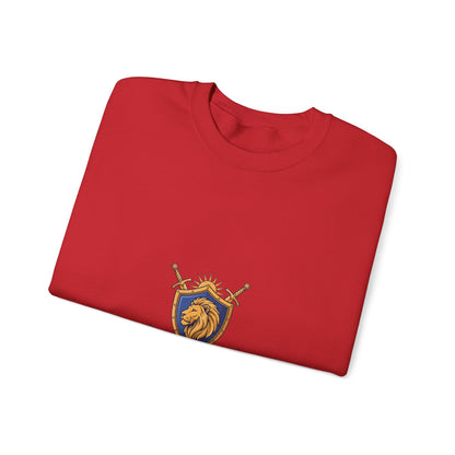Lion Crest Crewneck Sweatshirt — Be the King Graphic