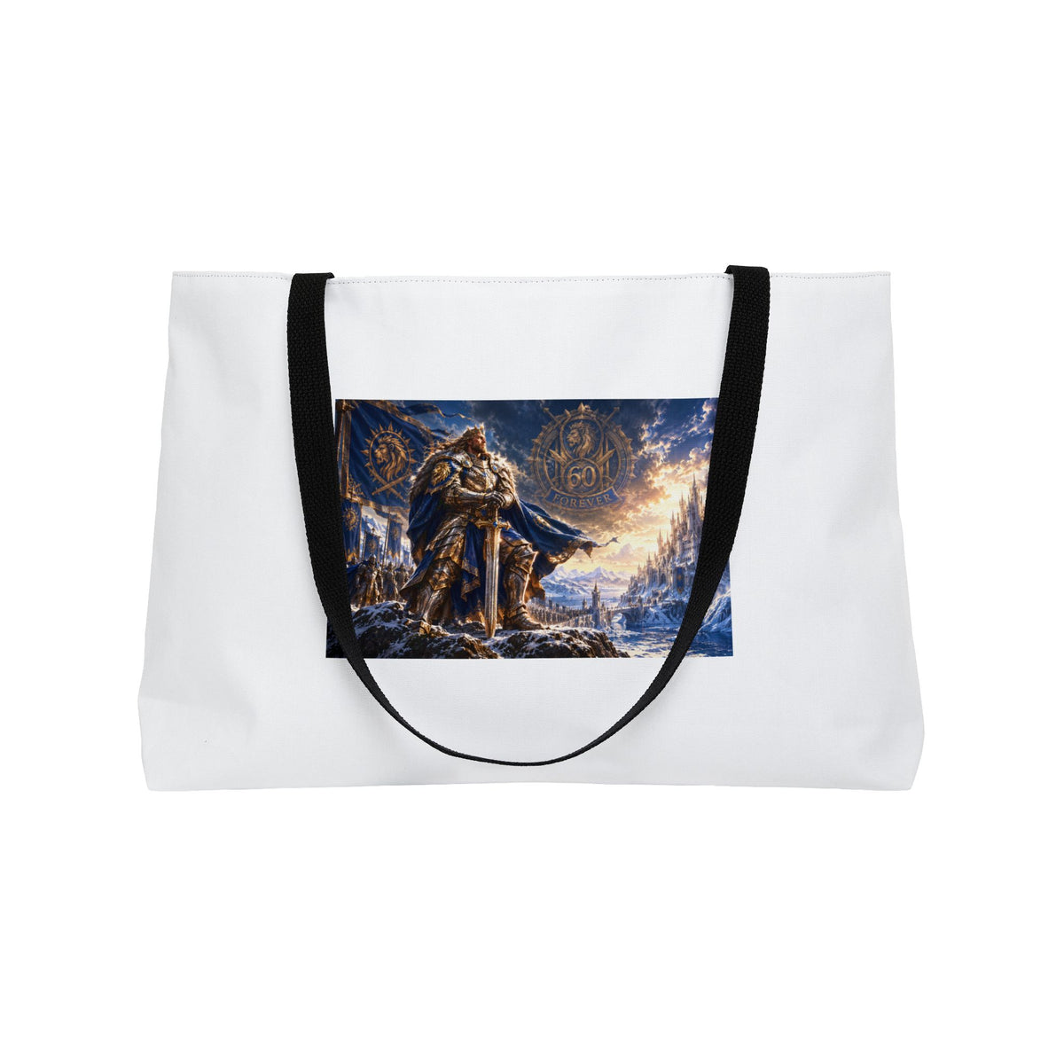 Weekender Tote Bag — Viking Norse Winter Odin Artwork Travel Bag