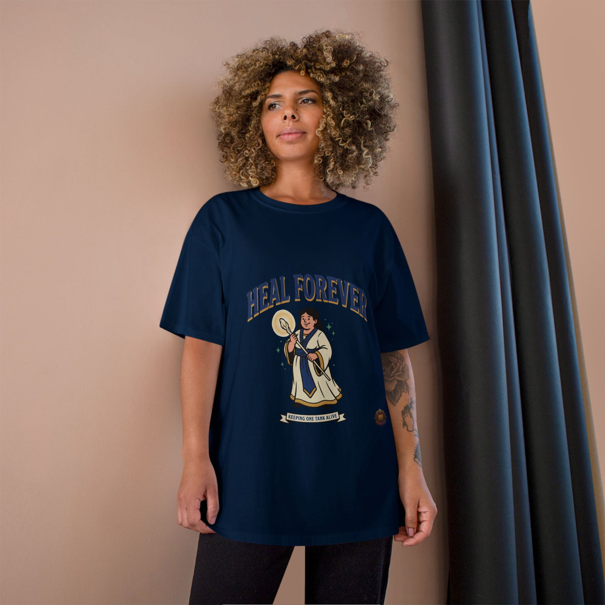 Heal Forever T-Shirt — Retro Saint Healing Graphic Tee