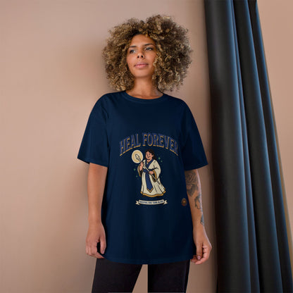 Heal Forever T-Shirt — Retro Saint Healing Graphic Tee