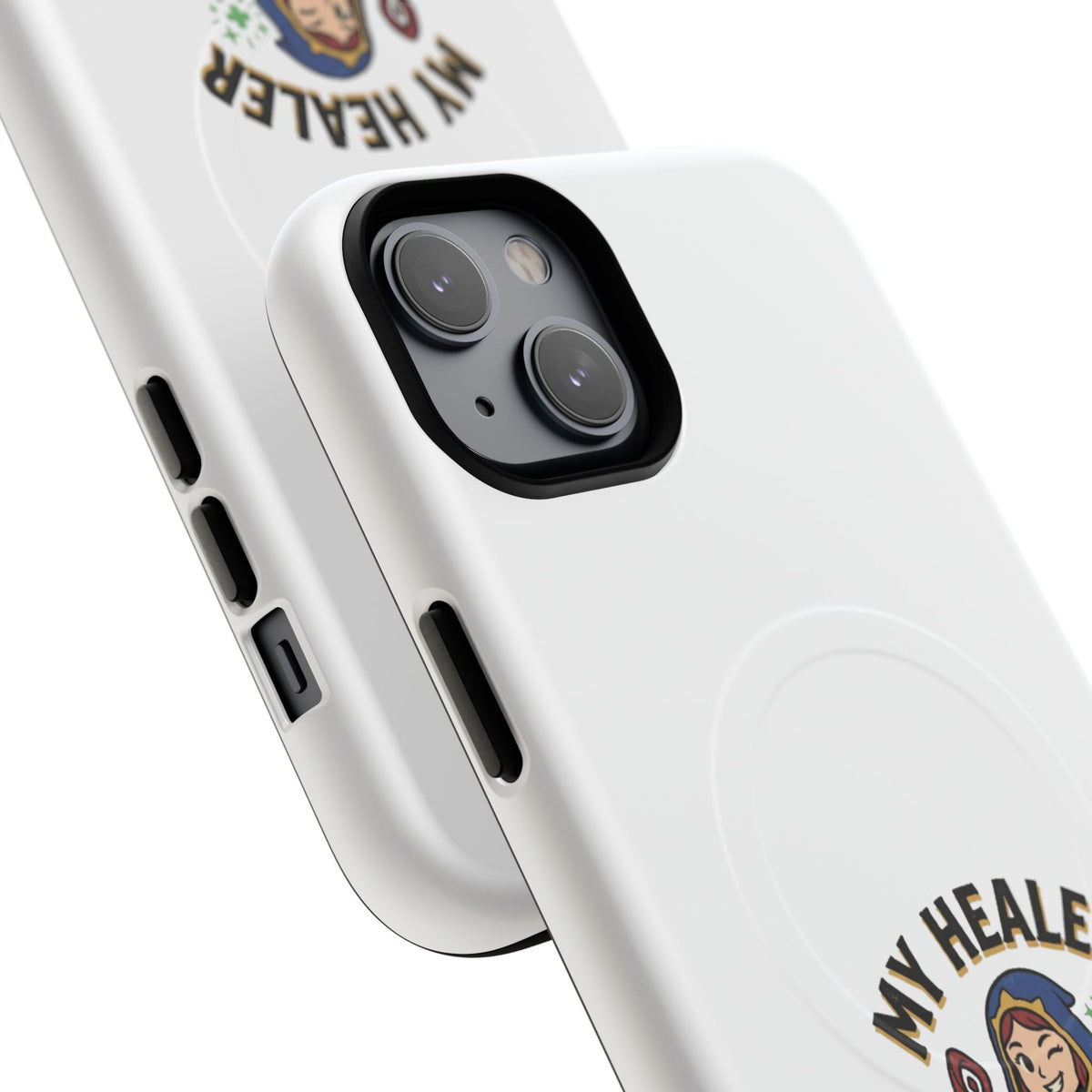Phone Case — “My Healer Is My Wife” Cute RPG Healer Design, Tough Magnetic Protective Case