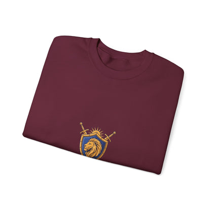 Lion Crest Crewneck Sweatshirt — Be the King Graphic