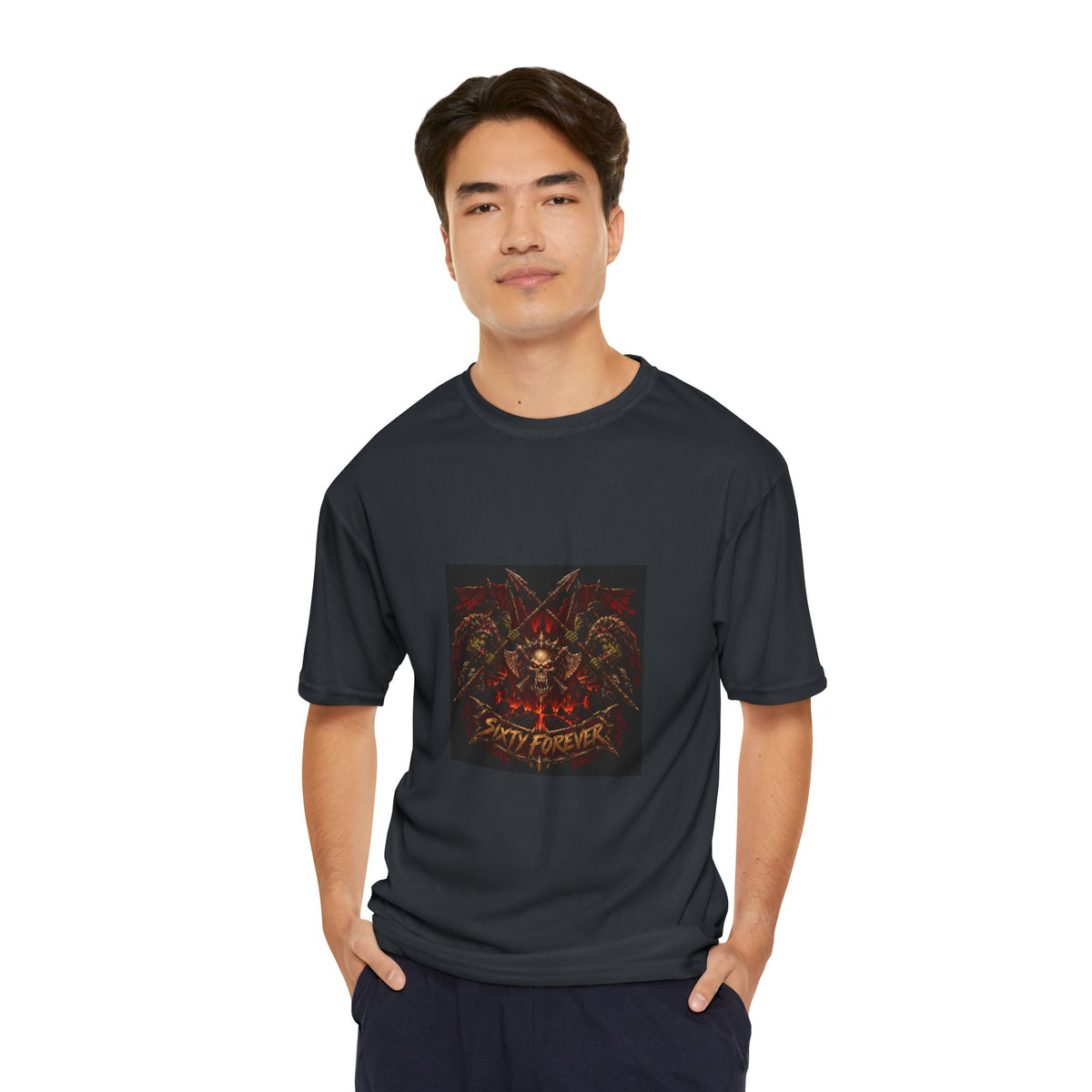 Skull & Roses Performance T-Shirt — 'Stay Fierce' Graphic