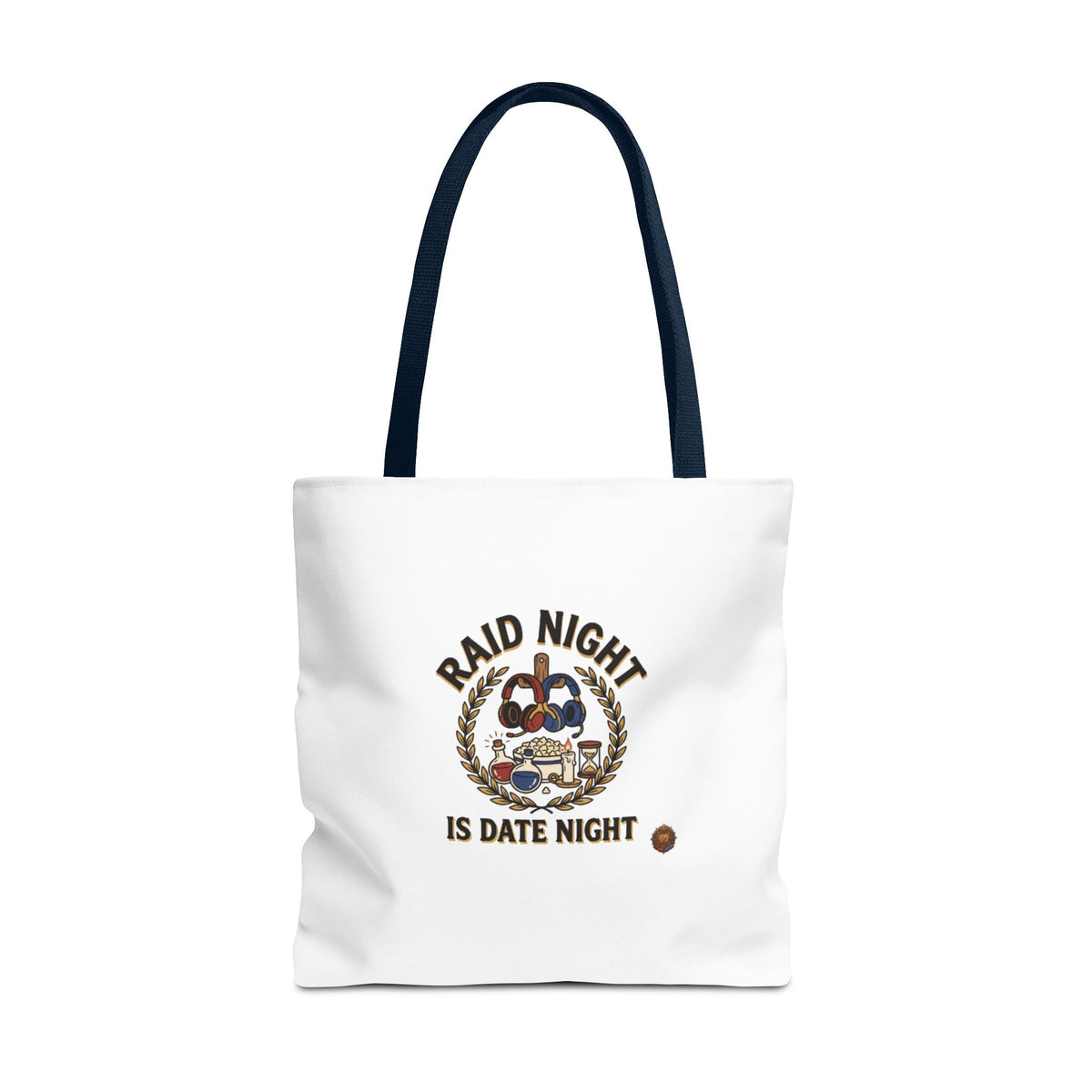 Raid Night Is Date Night Tote Bag — Military Police Themed Canvas Tote